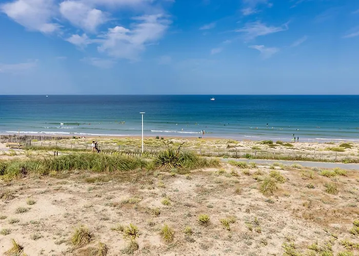 アパート Cosy Face A L'ocean ラカノー